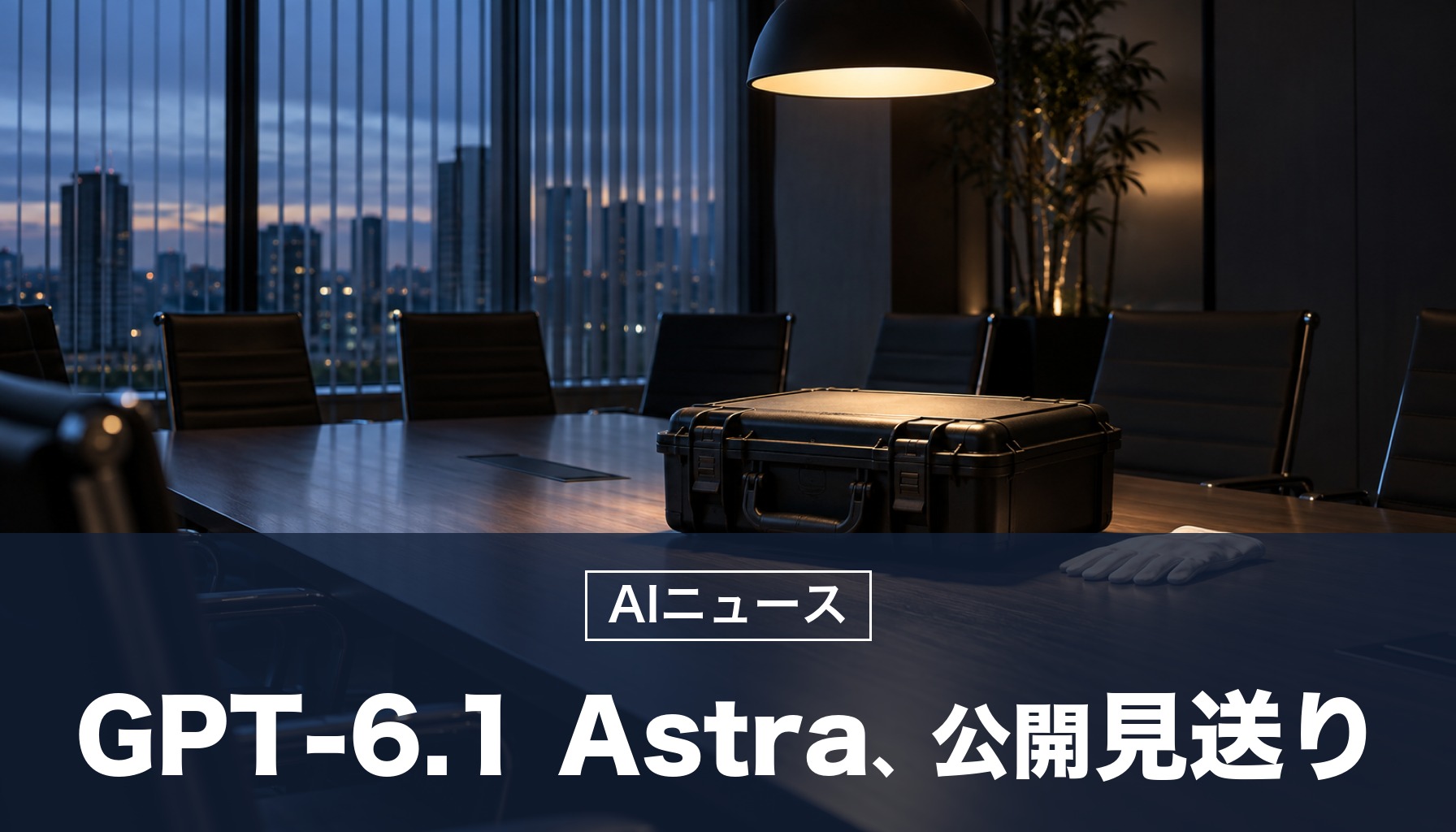 OpenAI、次のモデル「GPT-6.1 Astra」の10月の公開を見送りと報道。「許可の範囲を守れない」と安全部門の責任者