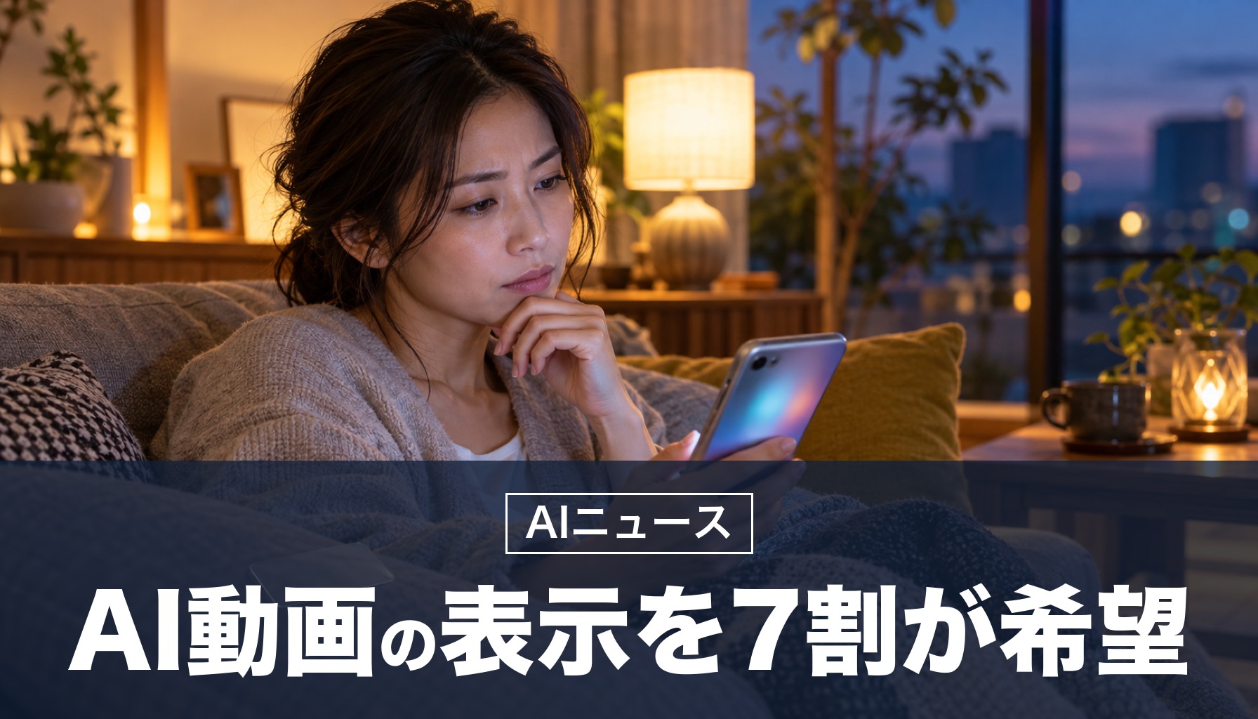 AIで作った動画、約7割が「AI生成と表示してほしい」。6,559人の調査で、よく見る人ほど表示を求めると判明