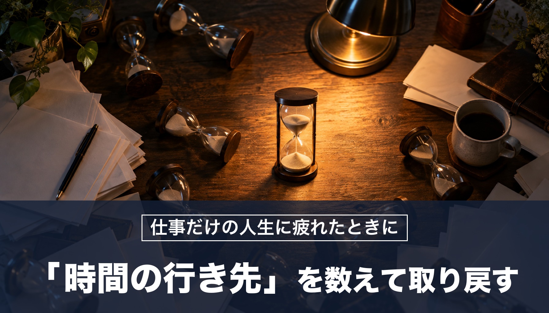 仕事だけの人生に疲れたときに 「時間の行き先」を数えて取り戻す
